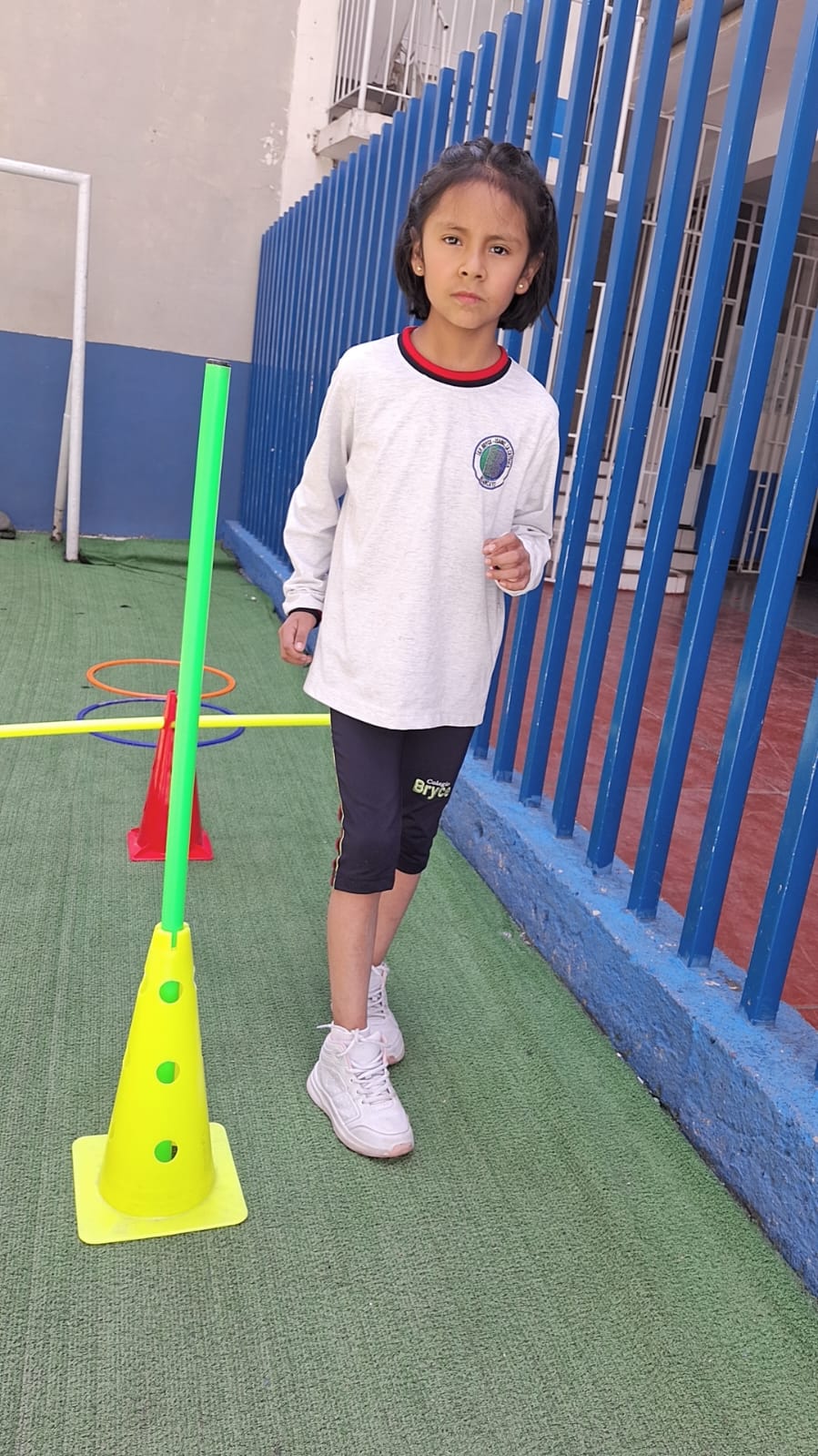 Estudiantes en educación física